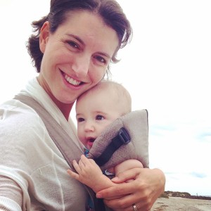 Oh look, I'm carrying a baby around. My back is sarcastically like, "Yay!" 